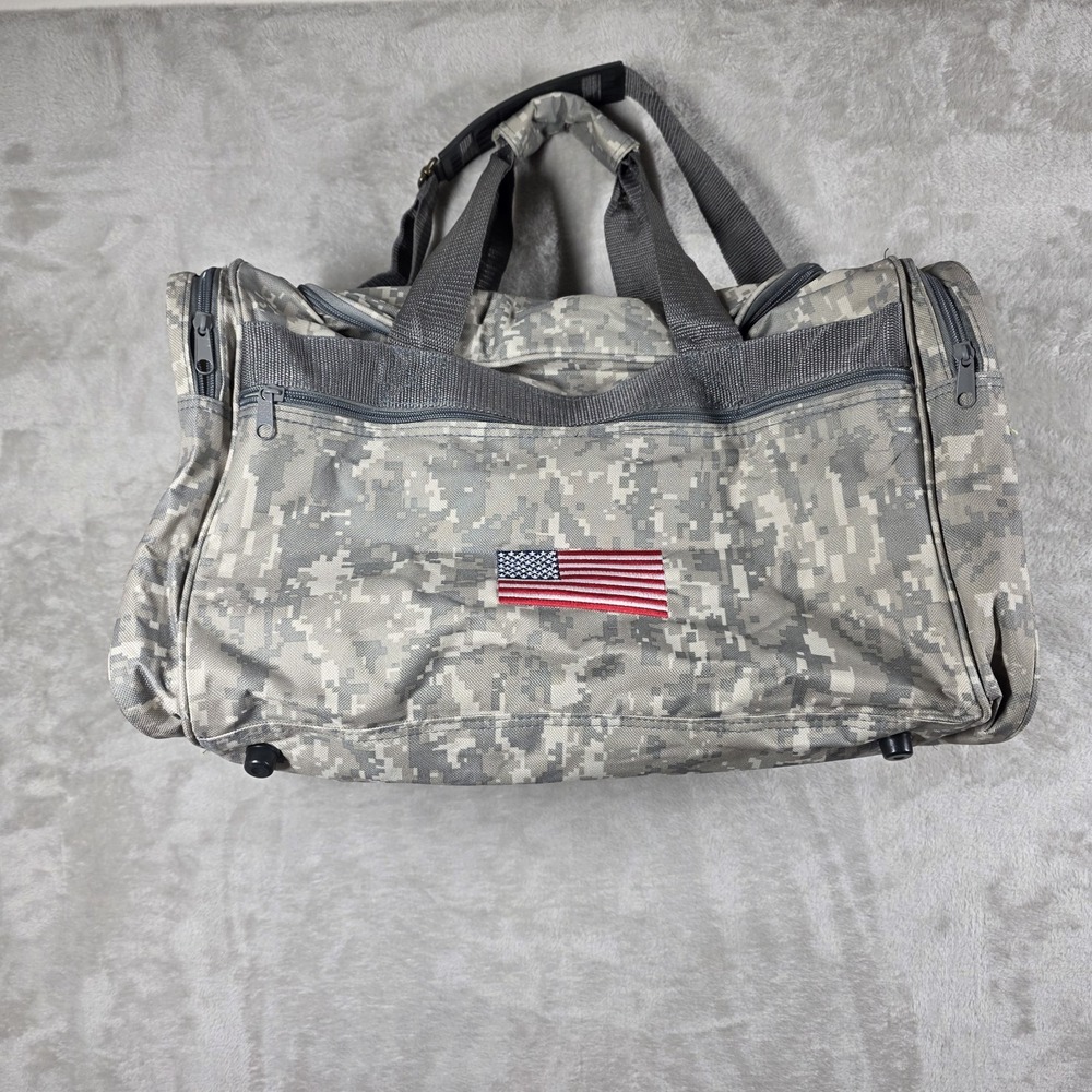 NRA Digital Camo Tactical Duffel Bag ACU Military Gym Travel Go Bag
